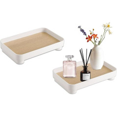 Deaguid Parfümtablett, Kosmetik-Make-up-Organizer, Badezimmer-Theken-Organizer, dekoratives Kommoden-Tablett für Kosmetika (Farbe-2)