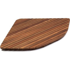 Asinox TEK3 A7171 Teak Shower Mat, Rectangular, 28 R