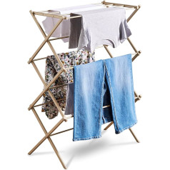 Tower Compact 3 Tier Clothes Airer Latte Large