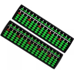 Grundschule Abakus 2Pcs Abacus 15 Spalte Professionelle Mathematik Lernen Pädagogisches 5 Perlen Zählen Werkzeug Zählen Rechenrahmen