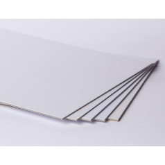 20 Stck Zuschnitte stabile 3mm Doppel Wellpappe mit weißem Deckblatt 50x70cm