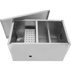 Kitchen Grease Separator, Commercial Stainless Steel Grease Separator for Oil/Water Separation with Large Capacity for Commercial Kitchens