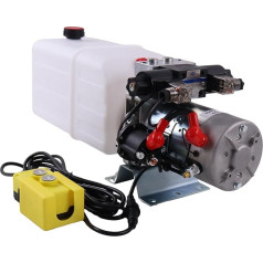 Solarhome 12 V DC doppeltwirkendes Hydraulikaggregat, 8 Quart Platsic Tank mit Fernbedienung, 1,6 kW, 2600 PSI SAE 8 Anschlüsse