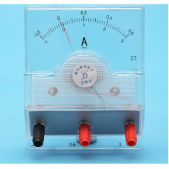 Projektions-Amperemeter-Physik-Lehrinstrument, Klasse 2,5, 0,6 A, 3 A, für Physik-Experimentiergeräte