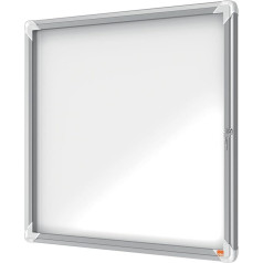 Nobo Noticeboard for Exterior Glazed Case Lockable Magnetic Steel 6xA4 W692xD45xH752mm
