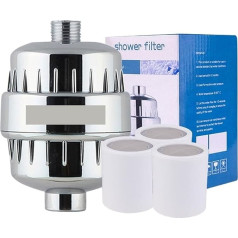 AUBEST Reverse Osmosis Water Filtration Bath Shower Filter (WHT-303-3E), Softener, Chlorine and Heavy Metal Removal, Water Filter, Air Purifier for Healthy Bathing