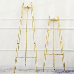 Adjustable Metal Easel Stand - Portable 120cm/150cm Art Display Holder, Sturdy Studio Easel for Artists, Beginners and Adults (Black) - Perfect for Painting and Drawing