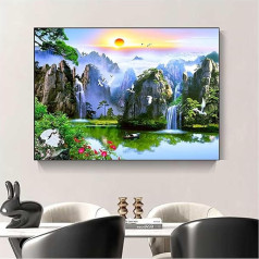 GHHQQZ Zählerkasten Dekorative Abdeckungen Wohnzimmer Zähler Box Dekorative Malerei Rahmen Abdeckung für Schalttafel Im Haushalt Stromzähler Dekorativ(B,50x60cm)