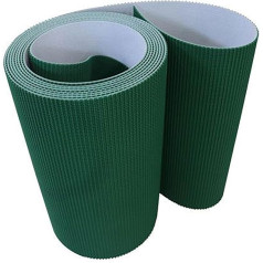 PVC-Förderband, grün, 5 mm dick, industrielles Getriebeband für Verpackungstrommelzufuhr und Produktionslinien (1400 x 230 mm) – und hohe Leistung