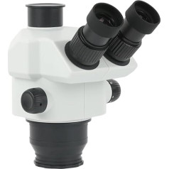 Microscope Accessory Kit Large Magnification High Working Distance 7-60X Simul-Focus Parfocal Stereo Trinocular Microscope Head WF10X/22mm Eyepiece Microscopic Slides