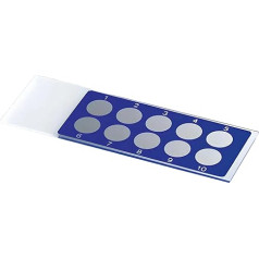 Marienfeld Soda Lime Glass Microscope Slides with Reaction Fields, Green, Numbered, 10 Fields, 6mm Response Field Diameter, 76mm Length, 26mm Width, 1mm Thickness, 200 Pieces