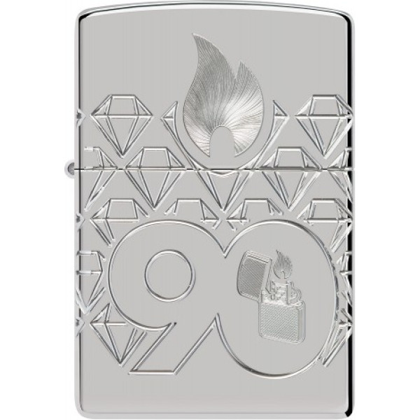 Zippo Lighter 48461 Armor® Zippo 90th Sterling Collectible Limited Edition