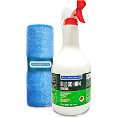 Blum - Kit 1000 milliliter Screen Cleaner and Microfiber Cloth (40x40 centimeter) - Perfect Cleaning - all screens and displays - Stripe-free without streaks