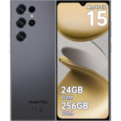 OUKITEL C61 Pro Mobile Phone Without Contract Android 15, 24GB + 256GB/1TB Smartphone Without Contract, 6.88 Inch HD+ 90Hz Screen Mobile Phone 5150mAh, 13MP + 5MP, Dual SIM 4G Simlock-free Mobile