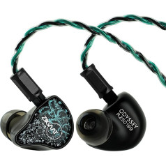 LINSOUL ZiiGaat x Hangout. Audio: Odyssey 2 In Ear Monitor, 1DD + 3BA Hybrid HiFi Wired Earphones, Neutral with Sub-Bass Tuning, with Aluminium Housing for Studio Musicians and Sound Engineers