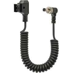 Chikoni D-Tap to Lock DC 5.5 2.5mm Monitor Power Cable Compatible with Atomos Ninja V Sony Shogun PIX-E7 PIX-E5 Ikan DJI Monitor, Hollyland Mars 400s, Fit for 5.5 2.5or 2.1mm, 59 inch