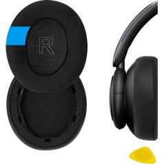 GEEKRIA, Sport Cooling Gel Replacement Ear Pads for Anker Soundcore Life Q30, Life Q35 Headphones, Ear Pads, Headset Ear Pads, Earcup Cover, Replacement Parts (Black)