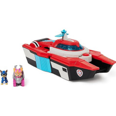 PAW PATROL: The Mighty Movie Film, Pup Squad Mini Marine Headquarters Playset with Skye Toy Car and Chase Toy Figure, Toy Suitable for Children from 3 Years