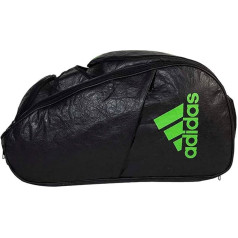 adidas All for Multigame 2022 Padel Racket Bag, Garment Luggage Bag, Unisex, Adult, Black, Green, One Size