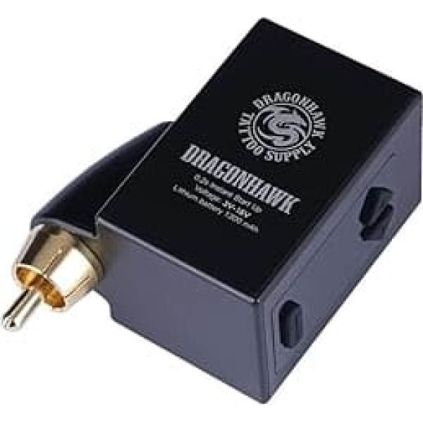 Dragonhawk B1 Drahtlose Tattoo Power Supply Tätowiergerät-Batterie, Stromversorgung mit RCA-Jack, Leichtes LCD-Display für Tattoo Maschine Pen