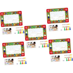KOMBIUDA 5 Sets Graffiti Gift Box Christmas Puzzle Christmas Puzzles Watermark Mat Water Doodle Mat Doodle Mat for Toddlers Chess Mat with Painting Doodle Mats PVC