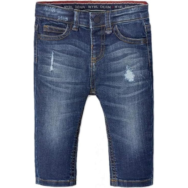 Mayoral Kinderhose 6-24 Monate aus perforiertem Micro-Tuch – weiche und elastische Winterhose mit Kordelzug, Seitentaschen und verstellbarer Taille