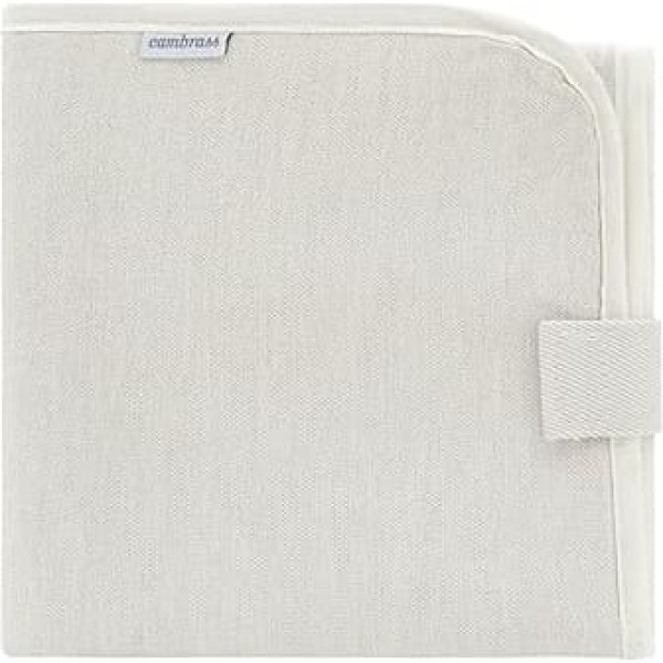 Cambrass Baby Changing Mat Portable Laminated Foldable Waterproof Comfortable and Ideal for Changing Your Baby Anywhere - Laminated Water Resistant Natural Beige 40x60cm