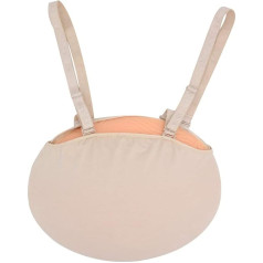 Fake Pregnancy Fake Silicone Pregnancy Belly Soft Belly Pregnant Artificial Belly Bump Cloth Bag for Cross Dressing Actor Prop Cosplay (Size: 4-5 Months)