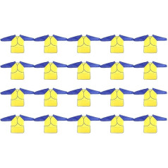 20 x Kids Waterproof Play Art Smock Apron with 3 Roomy Pockets - Painting, Baking, Slicing, 3 to 8 Years (Paints and Brushes Not Included)