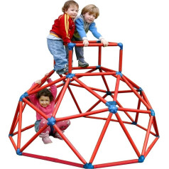 Monkey Bar Climbing Frame Climbing Tower Play Frame Maximum Load 70 kg (Red)