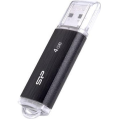 Atmiņas zibatmiņas disks ultima u02 4gb usb 2.0 melns (sp004gbuf2u02v1k)