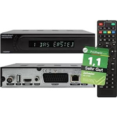 ZEHNDER HD 2700 VFD Hybrid DVBC Cable Receiver & DVBT2 Receiver with Recording Function, DVB-C Reciver & Receiver for DVB-T, DVBT & DVB-T2, Cable Receiver & DVB T Receiver