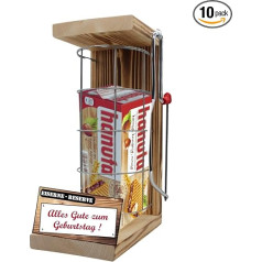 Birthday Gift Hanuta Gift Birthday Iron Reserve Grid with Saw Gift Set Gift Set for Birthday Text Red Happy Birthday