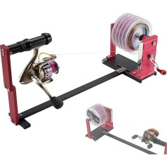 Angelrollen-Spuler, Verstellbarer Angelrollen-Wickler, Spincast-Angelrollen-Wickler, Übersetzungsverhältnis 3,0:1, Schraubenlänge 220 mm