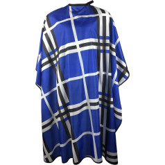 Pelocapa Haircut Hairdressing Cape for Men, Professional Salon Cape with Snap Fasteners, Hairdressing Cape for Adults, Large Waterproof Hair Cutting Styling - 150 x 142 cm (Blue)