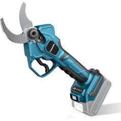 TIHOOK Battery Pruning Shears 18 V, Electric Pruning Shears, Max Opening 60 mm, Compatible with Makita BL-18 V, Brushless Motor, LCD Display, for Pruning Trees (No Battery, No Charger)