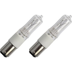 Lighto Halogen Halolux Ceram Ba15d 100 W Dimmable Halogen Bulb Diameter 15 mm Pack of 2