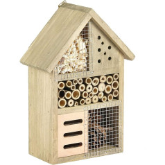 Wooden Insect House Eco Friendly Bee Ladybird Butterfly Insects 25.5cm