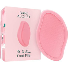 Bare August Glass Foot File Callus Remover - Heel Scraper & Shower Foot Scrubber for Dead Skin - Pedicure Foot Buffer for Soft Feet