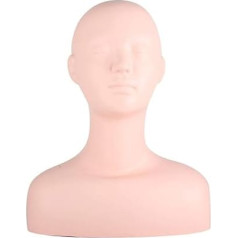 Practice Head Mannequins Exercise Rubber Practice Dolls for Face Eyelashes, Massage, Practice Eyelashes, Wig Hat Display