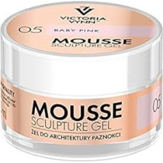 VICTORIA VYNN Mousse Sculpture Gel 50 ml Crystal Glass (Baby Pink 05) - Oval Nail Gel - 1 Set, 1 Piece, 1 x 50 ml