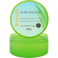 Ammuri Pure Organic Aloe Vera Gel - Freshly Cut, Natural, Best Suitable for Acne, Psoriasis & Body Care, Face Care, No Sticky Residue - Suitable for All Skin Types - 300 g