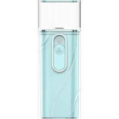 Nano Face Steamer Cold Mist Moisturizing Cleansing Pore Nano Sprayer Face Humidifier Rechargeable USB Power Bank Sprayer Blue