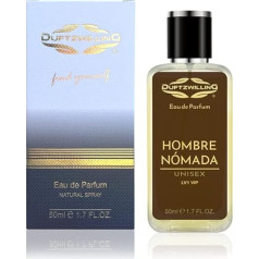 Hombre Nomada Eau de Parfum for Men (Unisex) by DuftzwillinG ® | LV1 VIP | Fragrance Oud & Leather with Raspberry (50 ml)
