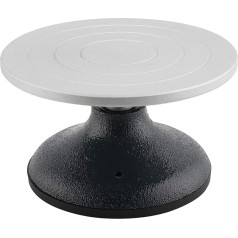 Homtone 18 cm rotating potter's wheel with metal plate made of steel, diameter sculpture potter's wheel, for manual turning