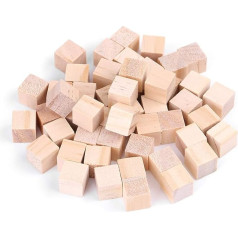 Crazy Sale Wooden Blocks Craft, Environmentally Friendly DIY Woodcraft Materials, Natural Wooden Blocks for Decorating Your Home, for Headdress, Fabric Ornaments (10 mm (Pack of 50))