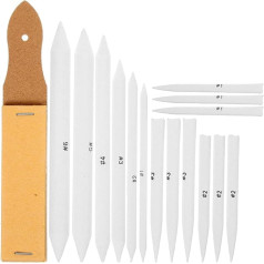 VILLCASE 1 Set Electric Eraser Sanding Erasers for Pencils Pencil Case Eraser Pen Pad Mixing Stumps for Drawing Pastel Highlighting Smudging White Paper