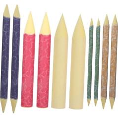 STOBOK Pack of 10 Paper Mixing Stumps Slate Pencils Paper Tortillions Mixing Pens Sandpaper Art Mixer Sketch Drawing Tools Adult Tree Stump Eraser Charcoal Pencil