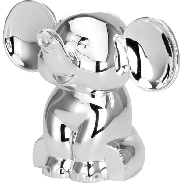 SILBERKANNE Money Box Elephant 9 x 7 x 7 cm Premium Silver Plated Elegant Silver Plated in Top Workmanship Ready to Give as a Gift with Stylish Gift Packaging