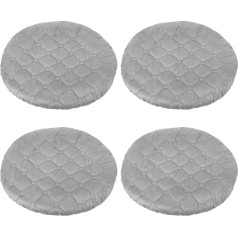 PATIKIL Cushion Cover Round Stool Cover, Pack of 4 Elastic Bar Stool Seat Replacement Washable Chair Cushion Round Protective Cover Stretchy Bar Chair Seat Cover for 10-13 Inch Chair Seat Cushion